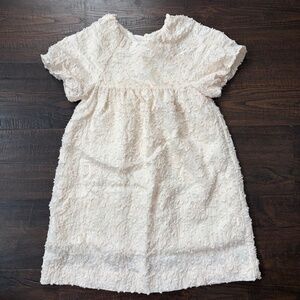 Zara Girls Textured Floral Dress